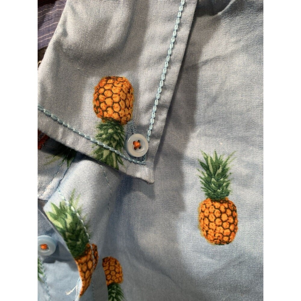 Drill Clothing Geometrix Peached Poplin Stretch S Pineapples NEW $52. Retail - Picture 13 of 16